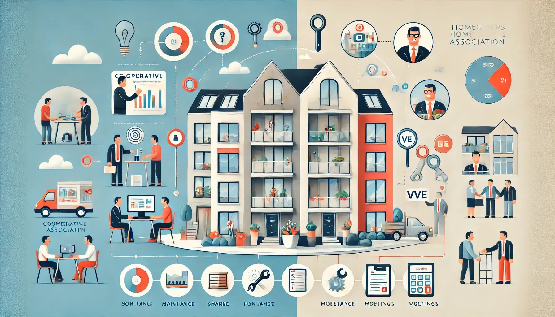 Verschil tussen een Coöperatieve Vereniging en een VvE: wat moet je weten?